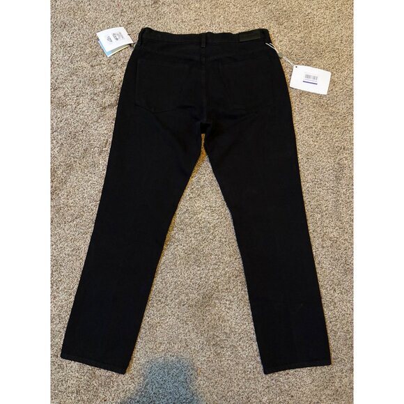 NEW Goldsign the Benefit High-Rise Relaxed Straight Denim Jeans Pressed Black 30 - Picture 11 of 12